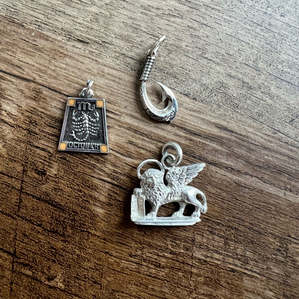 Vintage sterling silver charms
